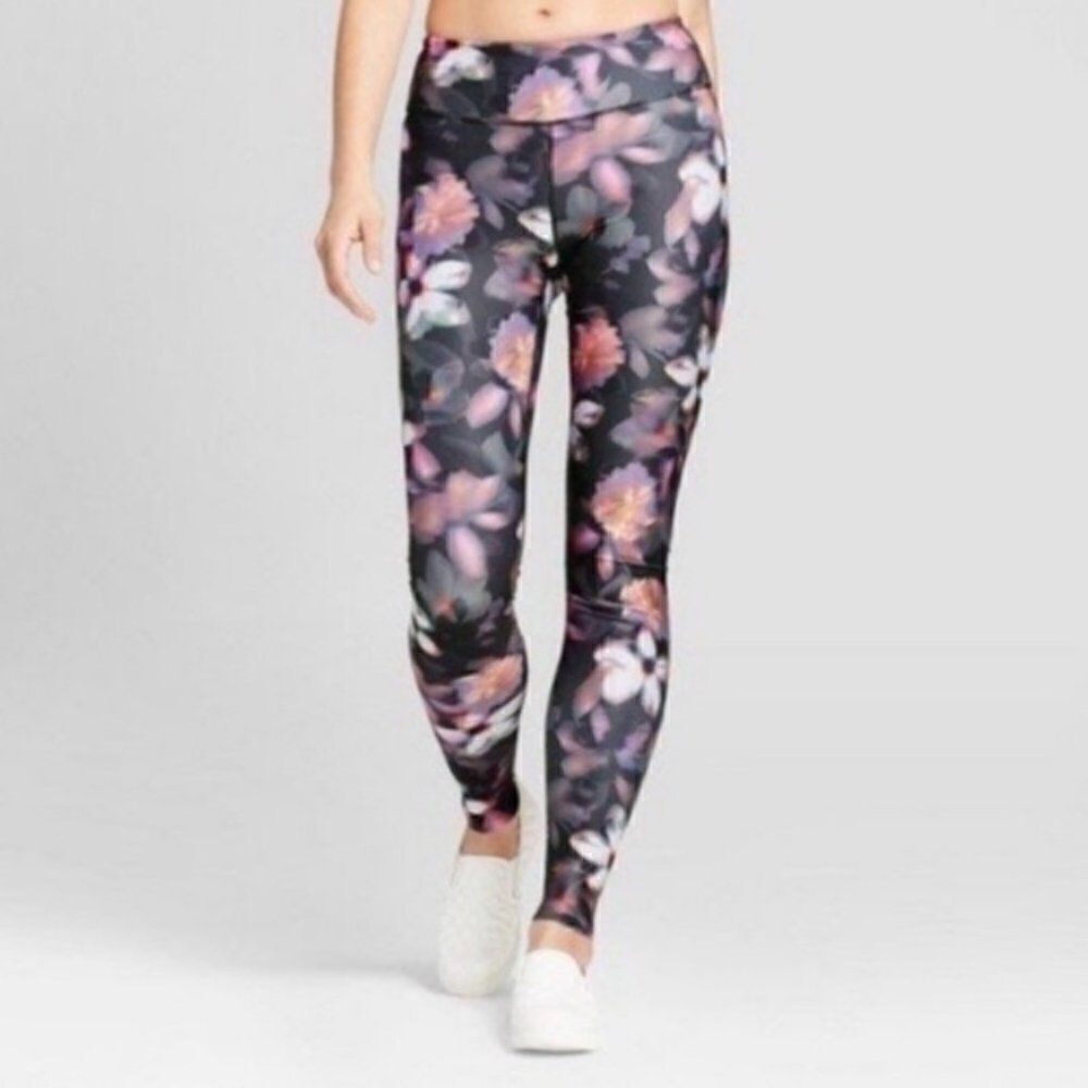 Joy Lab Floral Print Athletic Yoga Leggings Sm